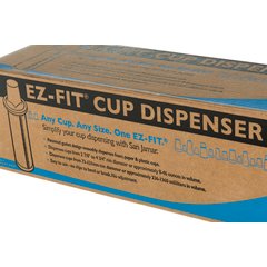 C2410SM Surface-Mount EZ-Fit® Cup Dispenser 8-46oz cups - Black  - Black