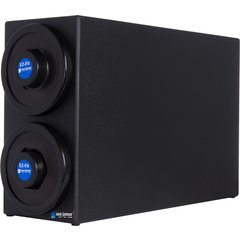 C2902BK EZ-Fit 2-Slot Vetrtical Countertop Cup Dispenser Cabinet with Black Trim Ring 8 - 46 oz - Black  - Black