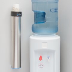 C3400EV Stainless Steel Surface Mount Cup Dispenser - Vertical - Medium  - Stainless Steel