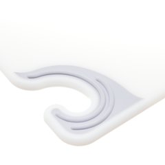 CBG121812WH Saf-T-Grip Cutting Board 12" x 18" x 0.5" - White