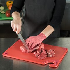 CBG121812RD Saf-T-Grip Cutting Board 12" x 18" x 0.5" - Red