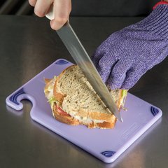 CBG6938PR Allergen Saf-T-Grip Cutting Board 6" x 9" - Purple