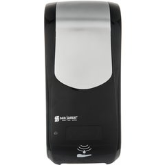 SH970BKSS Summit Rely® Hybrid Electronic Soap, Liquid & Lotion, 900 mL, Black/Stainless Steel - Stainless Steel