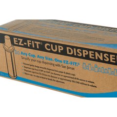 C2410C18 One-Size-Fits-All EZ-Fit® Cup Dispenser, Tube Length 18" - Black  - Black