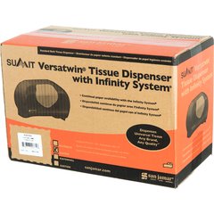 R3670SS Summit Versatwin® Dual Standard Roll Tissue Dispenser, 1.5" core - Stainless Steel