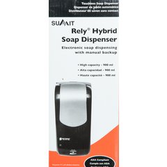 SH970SS Summit Rely® Hybrid Electronic Soap, Liquid & Lotion, 900 mL, Stainless Steel - Stainless Steel
