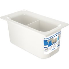CM1103C1402 Coldmaster® CoolCheck® Third-Size Divided Food Pan 3.4 qt - White/Blue