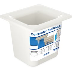 CM1104C1402 Coldmaster® CoolCheck® Sixth-Size Food Pan 1.6 qt - White/Blue