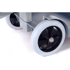 JC1945L23 Long Platform Janitorial Cart - Gray