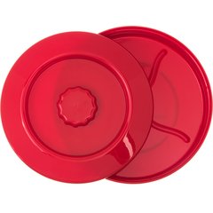047505 Tortilla Server w/Lid 7-1/4" / 1-15/16" - Red
