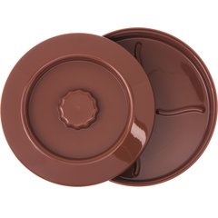 047528 Tortilla Server w/Lid 7-1/4" / 1-15/16" - Lennox Brown