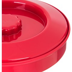 047505 Tortilla Server w/Lid 7-1/4" / 1-15/16" - Red