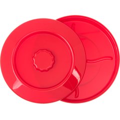 047005 Tortilla Server w/Lid 7-1/4" / 1-15/16" - Red