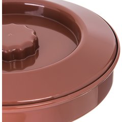 047528 Tortilla Server w/Lid 7-1/4" / 1-15/16" - Lennox Brown