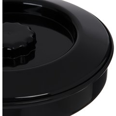 047503 Tortilla Server w/Lid 7-1/4" / 1-15/16" - Black