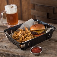 4403103 Munchie Baskets™  10.5" x 8.0" x 2.5" - Black