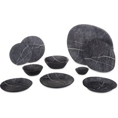 5310172 Ridge Melamine Coupe Plate 10" - Soapstone