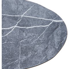 5310472 Ridge Melamine Rimless Plate 9" - Soapstone