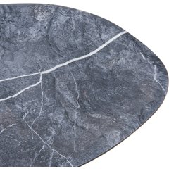 5310372 Ridge Melamine Oblong Platter 18" - Soapstone