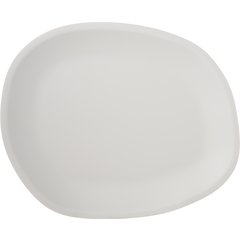5310223 Ridge Melamine Oblong Platter 13" - Cement