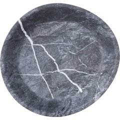 5310172 Ridge Melamine Coupe Plate 10" - Soapstone