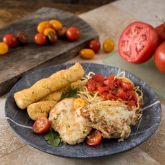 5310772 Ridge Melamine Dinner Plate 10.5" - Soapstone