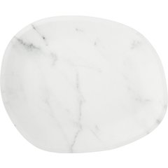 5310337 Ridge Melamine Oblong Platter 18" - Marble