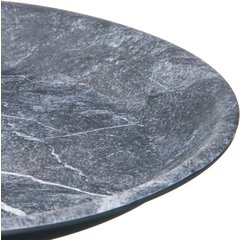 5310172 Ridge Melamine Coupe Plate 10" - Soapstone