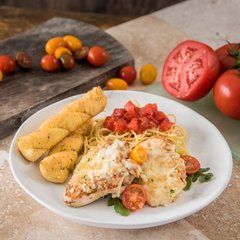 5310737 Ridge Melamine Dinner Plate 10.5" - Marble