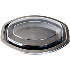 DXL900PDCLR Dome Lid for Microwaveable Oval Casserole Container  (250/cs) - Clear