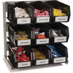 381109LG Packet Rack 18"x 12"x 19" - Black