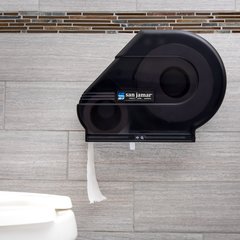 R3000TBK Classic Reserva® 9-10.5" Jumbo Bath Tissue Dispenser with Stub Roll, 3.25" core, Black Pearl  - Black