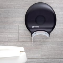 R2000TBK Classic Single 9" Jumbo Bath Tissue Dispenser, Black Pearl, 3.25" core