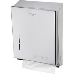 T1900XC Metal 500 Multifold/300 C-Fold Towel Dispenser, Chrome - Chrome