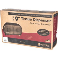 R4000TBL Classic Twin 9" Jumbo Bath Tissue Dispenser, 3.25" core, Arctic Blue  - Blue