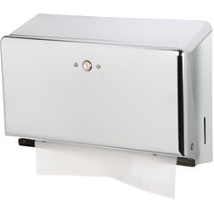 T1950XC Metal Mini 250 Multifold/150 C-Fold Towel Dispenser, Chrome 11.75 x 4.25 x 8.25 - Chrome