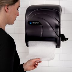 T990TBK Oceans® Element™ Lever Roll Towel Dispenser, All Core Sizes, Black Pearl  - Black
