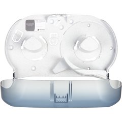 R4000TBL Classic Twin 9" Jumbo Bath Tissue Dispenser, 3.25" core, Arctic Blue  - Blue