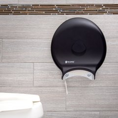 R6000TBK Classic Single 12" Jumbo Bath Tissue Dispenser, 3.25" core, Black Pearl  - Black