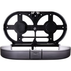 R4090TBK Oceans® Twin Jumbo Bath Tissue Dispenser, 3.25" core, Black Pearl 9" - Black