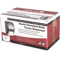 R3500TBK Classic Duett Standard Bath Tissue Dispenser, 1.6" core, Black Pearl  - Black
