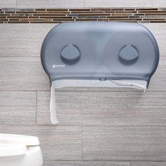 R4000TBL Classic Twin 9" Jumbo Bath Tissue Dispenser, 3.25" core, Arctic Blue  - Blue