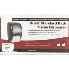 R3500TBK Classic Duett Standard Bath Tissue Dispenser, 1.6" core, Black Pearl  - Black
