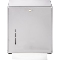 T1900SS Metal 500 Multifold/300 C-Fold Towel Dispenser, Stainless Steel - Stainless Steel