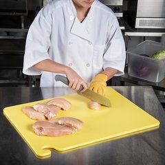 CB182412YL Cut-N-Carry Cutting Board 18" x 24" x 0.5" - Yellow