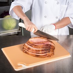 CB121812BR Cut-N-Carry Cutting Board 12" x 18" x 0.5" - Brown