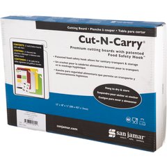 CB1218QS Cut-N-Carry Cutting Board 12" x 18" x 0.5"