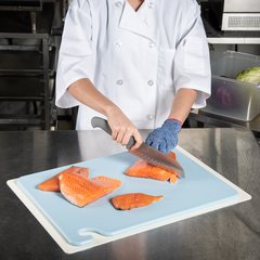 CB152012BL Cut-N-Carry Cutting Board 15" x 20" x 0.5" - Blue