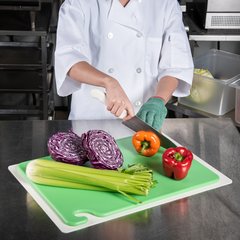 CB152012GN Cut-N-Carry Cutting Board 15" x 20" x 0.5" - Green