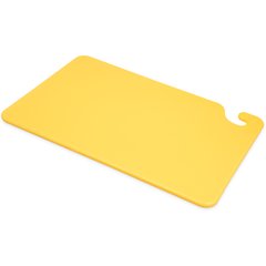 CB121812YL Cut-N-Carry Cutting Board 12" x 18" x 0.5" - Yellow
